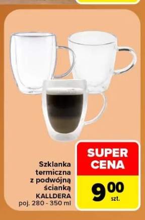 Szklanka termiczna z podwójną ścianką Kalldera 280-350 ml