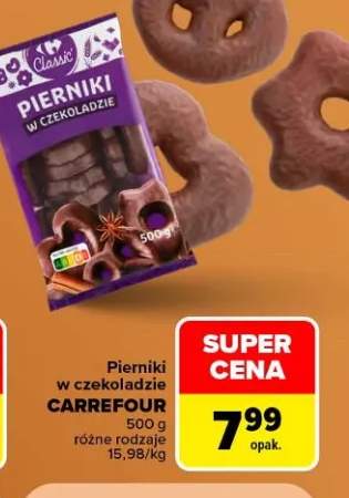 Pierniki w czekoladzie Carrefour