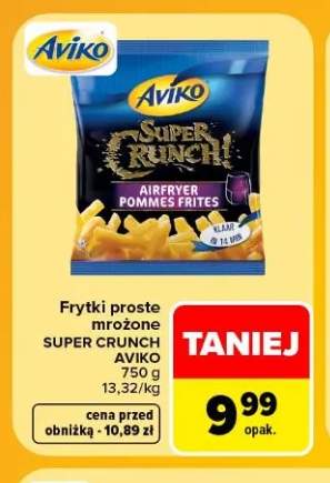 Frytki proste mrożone Super Crunch Aviko