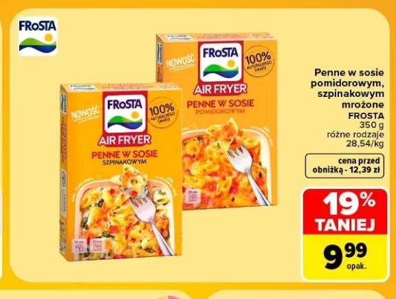 Penne w sosie pomidorowym mrożone Frosta +1 wariant