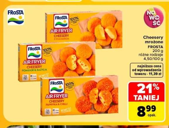 Cheesery mrożone z edamerem Frosta +2 warianty