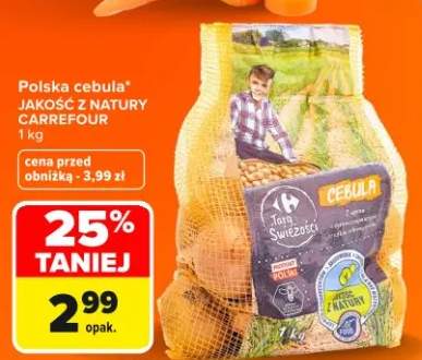 Cebula polska Jakość z Natury Carrefour