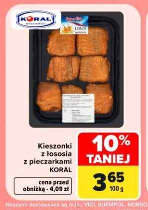 Kieszonki z łososia z pieczarkami