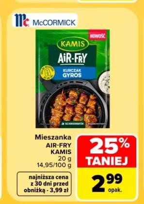Mieszanka przypraw Kamis Air-Fry Kurczak Gyros