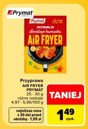 Przyprawa do złocistego kurczaka Air Fryer Prymat