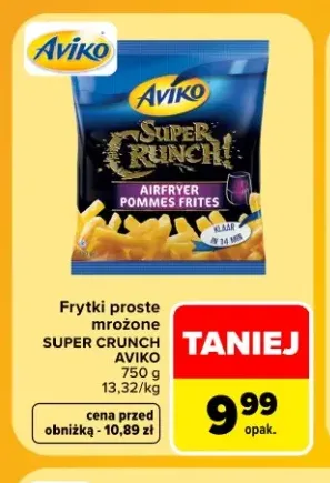 Frytki proste mrożone Aviko Super Crunch Airfryer