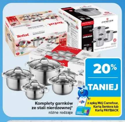 Komplety garnków ze stali nierdzewnej