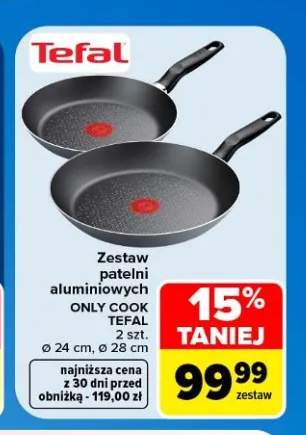 Zestaw patelni aluminiowych Only Cook Tefal