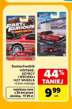 Samochodzik Szybcy i wściekli Hot Wheels +1 wariant