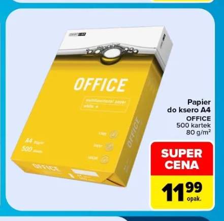 Papier do ksero A4 Office 500 kartek 80 g/m²
