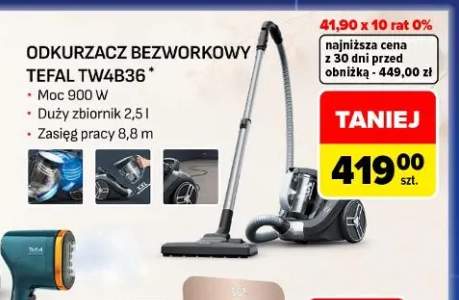 Odkurzacz bezworkowy Tefal TW4B36