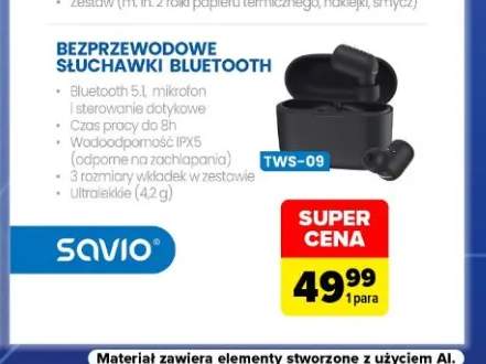 Bezprzewodowe słuchawki Bluetooth TWS-09 Savio