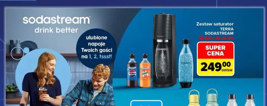 Zestaw saturator Terra Sodastream
