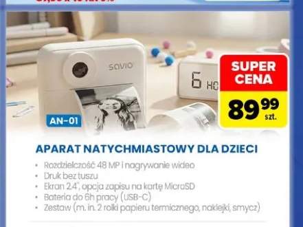 Aparat natychmiastowy dla dzieci AN-01 Savio