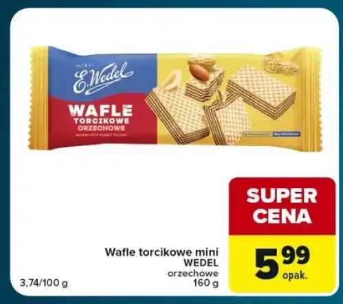Wafle torcikowe mini orzechowe E.Wedel
