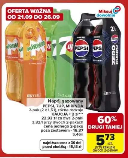 Napój gazowany Mirinda 2-pak +3 warianty