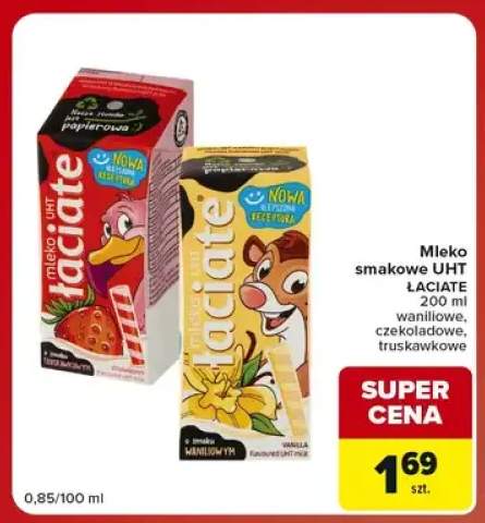 Mleko UHT smakowe Łaciate waniliowe +2 warianty