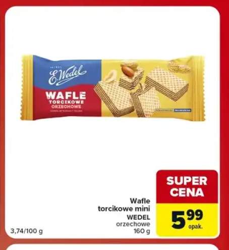 Wafle torcikowe mini orzechowe E.Wedel