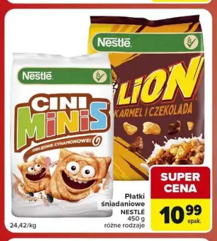 Płatki śniadaniowe Cini Minis Nestlé +1 wariant