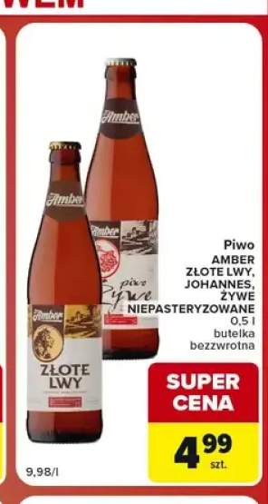 Piwo Amber Złote Lwy +2 warianty