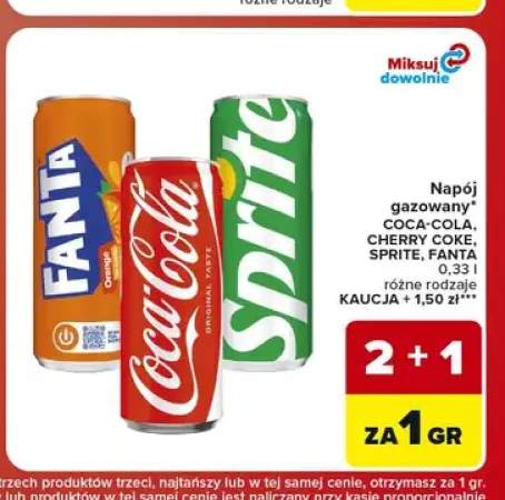 Napój gazowany Coca-Cola +3 warianty