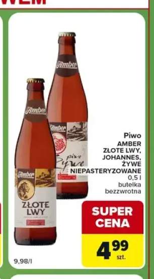 Piwo Amber Żywe niepasteryzowane +2 warianty