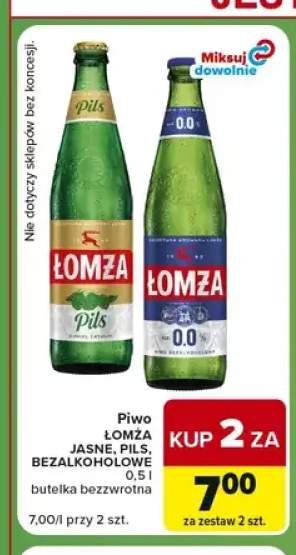 Piwo bezalkoholowe Łomża +2 warianty