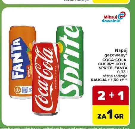 Napój gazowany Fanta +3 warianty
