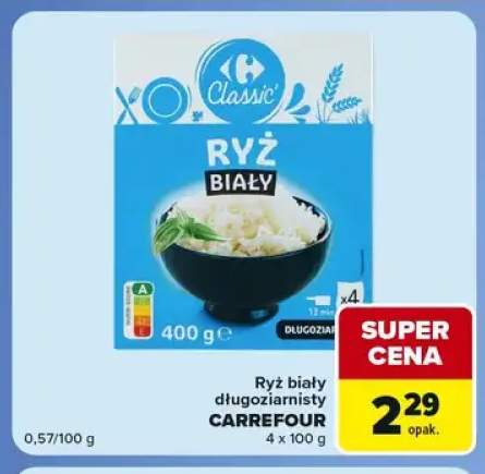 Ryż biały długoziarnisty Carrefour