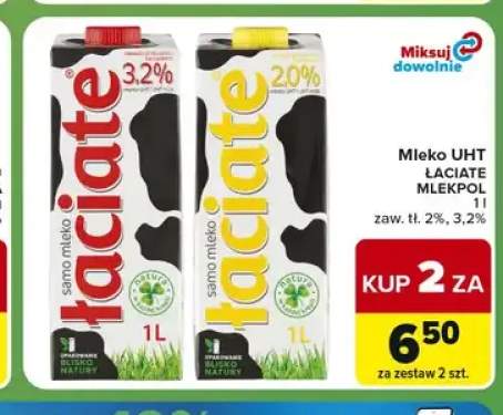 Mleko UHT Łaciate 3,2% +1 wariant