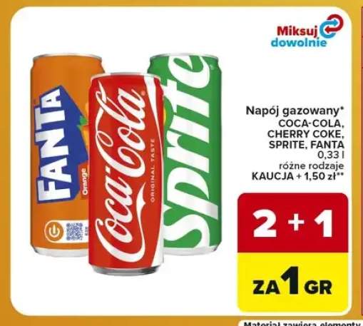 Napój gazowany Fanta +3 warianty