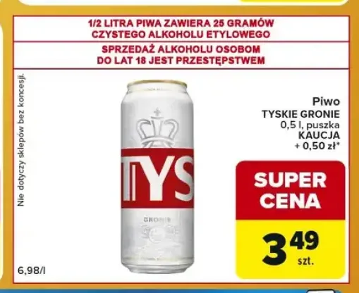 Piwo Tyskie Gronie