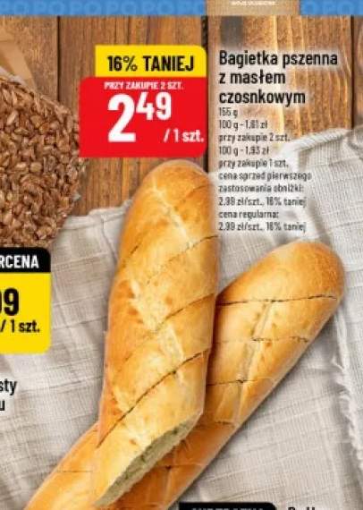 bagietka z masłem czosnkowym