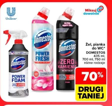 Żel pianka do WC Domestos