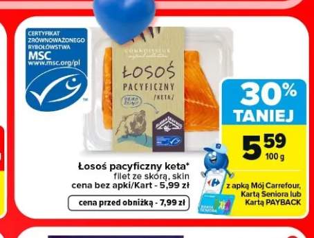 Łosoś pacyficzny keta filet ze skórą Connoisseur