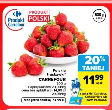 Truskawki polskie Carrefour