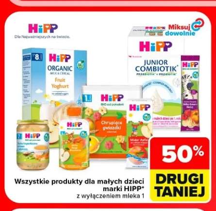 Mus jabłko banan maliny HiPP +6 wariantów