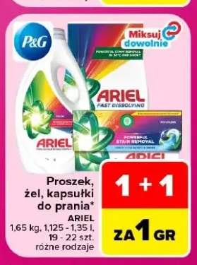 Proszek, żel, kapsułki do prania Ariel