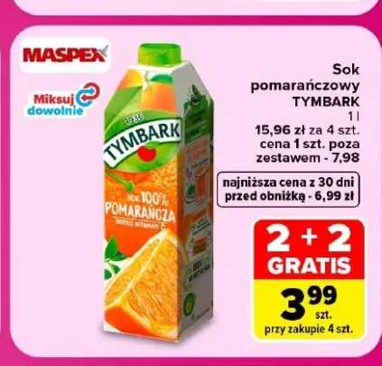 Sok pomarańczowy Tymbark