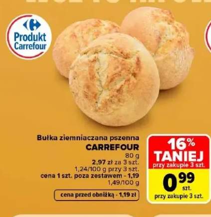 Bułka ziemniaczana pszenna Carrefour