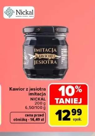 Kawior z jesiotra imitacja Nickal