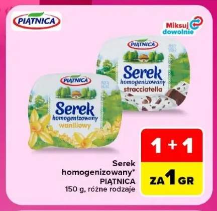 Serek homogenizowany waniliowy Piątnica +1 wariant