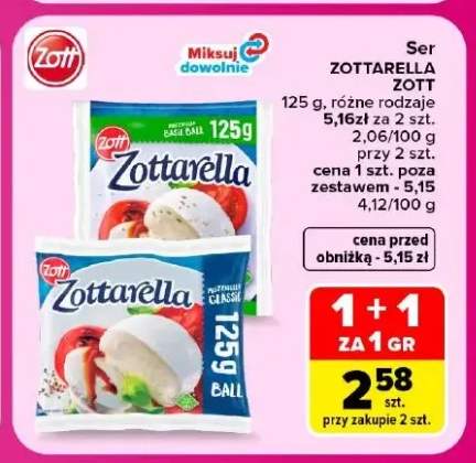 Ser Zottarella Basil Ball Zott +1 wariant