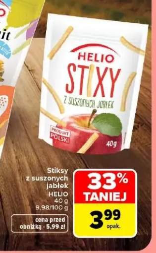 Stiksy z suszonych jabłek Helio