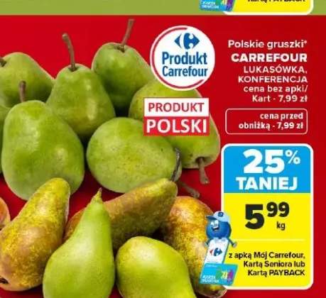 Gruszki polskie Lukasówka Carrefour +1 wariant