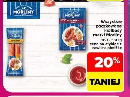 Paczkowane kiełbasy marki Morliny +2 warianty