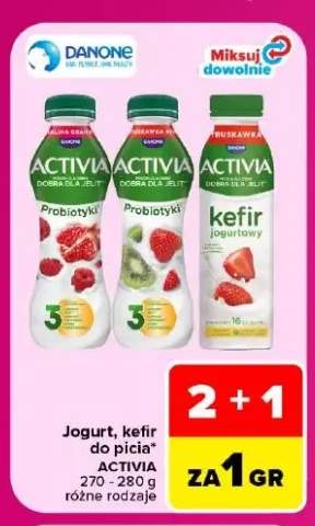 Jogurt do picia Activia malina granat +2 warianty
