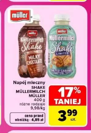 Napój mleczny Shake Müllermilch Müller