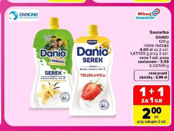 Serek w saszetce Danio