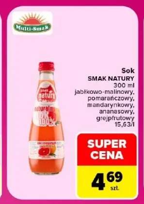 Sok Smak Natury jabłkowo-malinowy +4 warianty